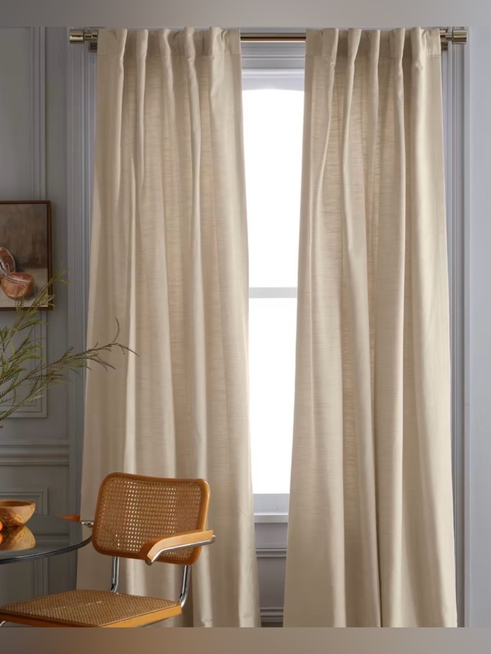 Quince Luster Velvet Blackout Curtain Panel